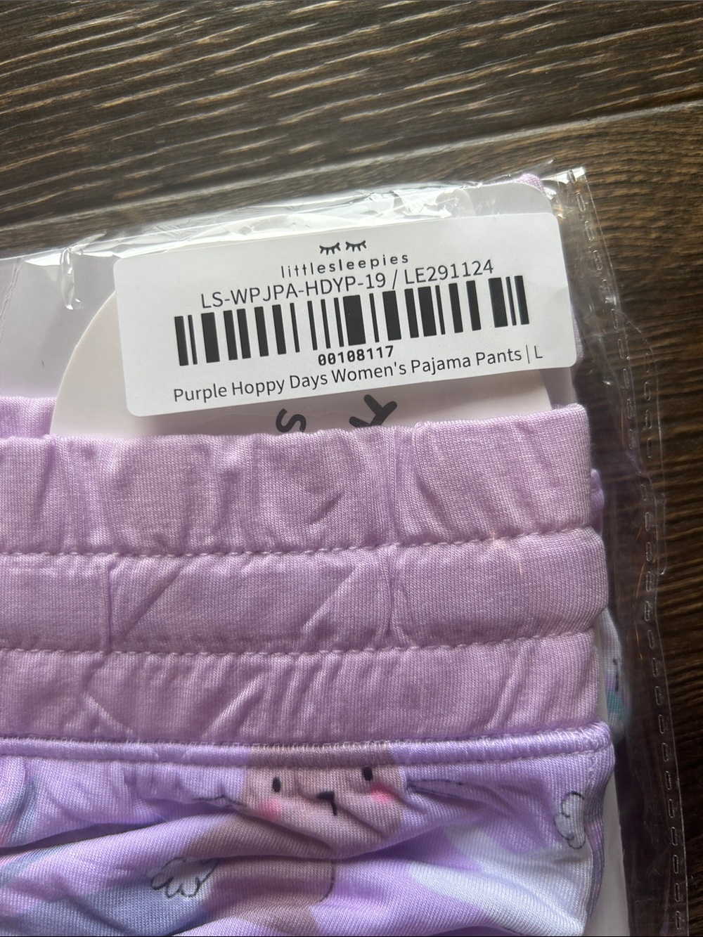 Little Sleepies Lavender Hoppy Days Women’s Pajama Pants Large - Picture 2 of 2